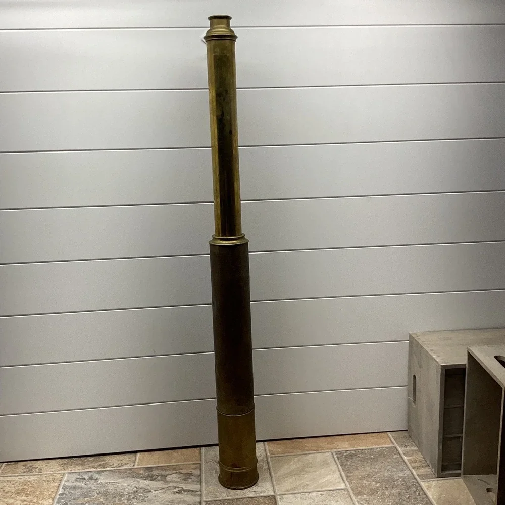 Antique Negus New York Brass Spyglass Nautical Telescope 35 Inch Single Draw